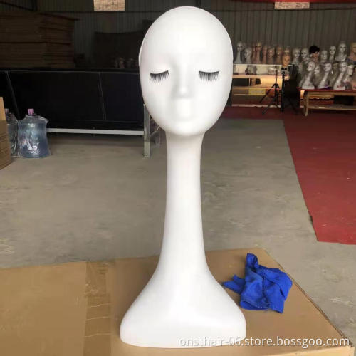 Female Wig Mannequin Head With Hair For Teenage Plastic Mannequin Practice Hairdressing Training Head Dummy Head For Cosmetology